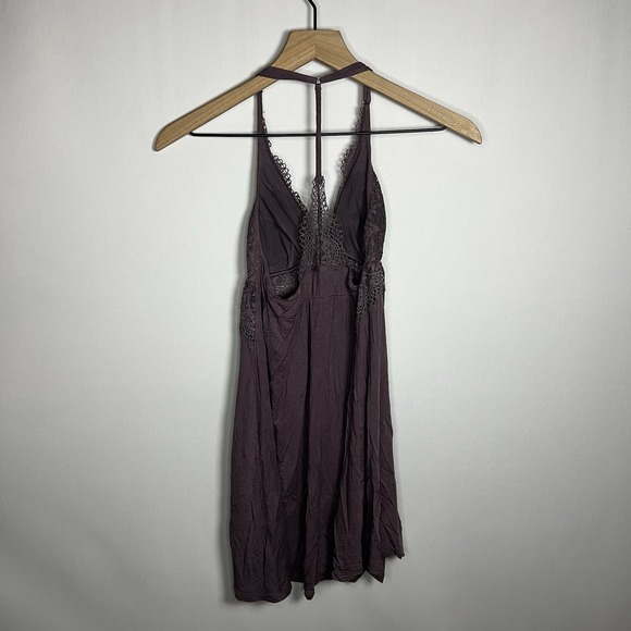 Victoria's Secret Top Women Sz Small Purple Intimates Sleep Slip Baby Doll Tank - Picture 7 of 7
